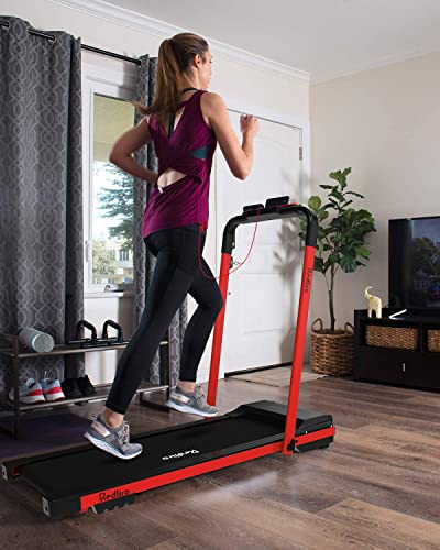 Under Desk Treadmill, 2 in 1 Motorized Portable Foldable Walking Pad with Remote Control B556