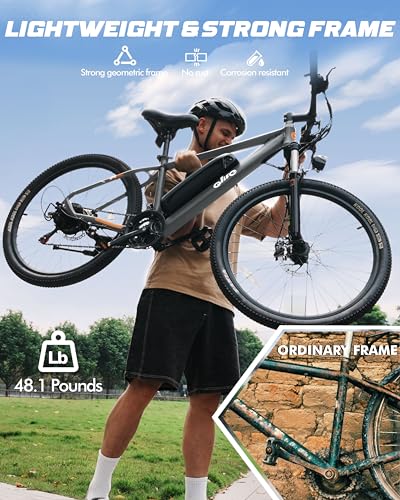 21-Speed Lightweight Electric Mountain Bike with 375Wh Removable Battery F691473