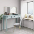 Light Green Small Writing Desk with Drawers J629