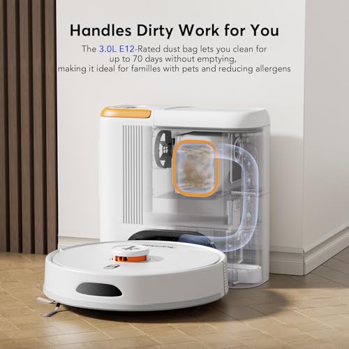 Robot Vacuum and Mop with Self-Emptying Dock Q602372