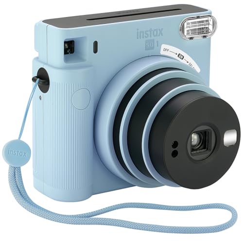 Terracotta Orange Instant Camera with 20 Square Film H450