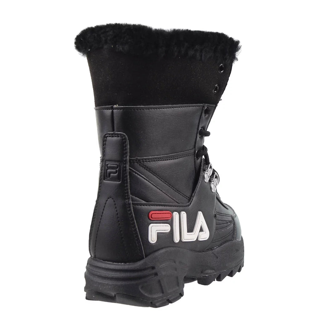 Black-White-Red Women's Boots C854704