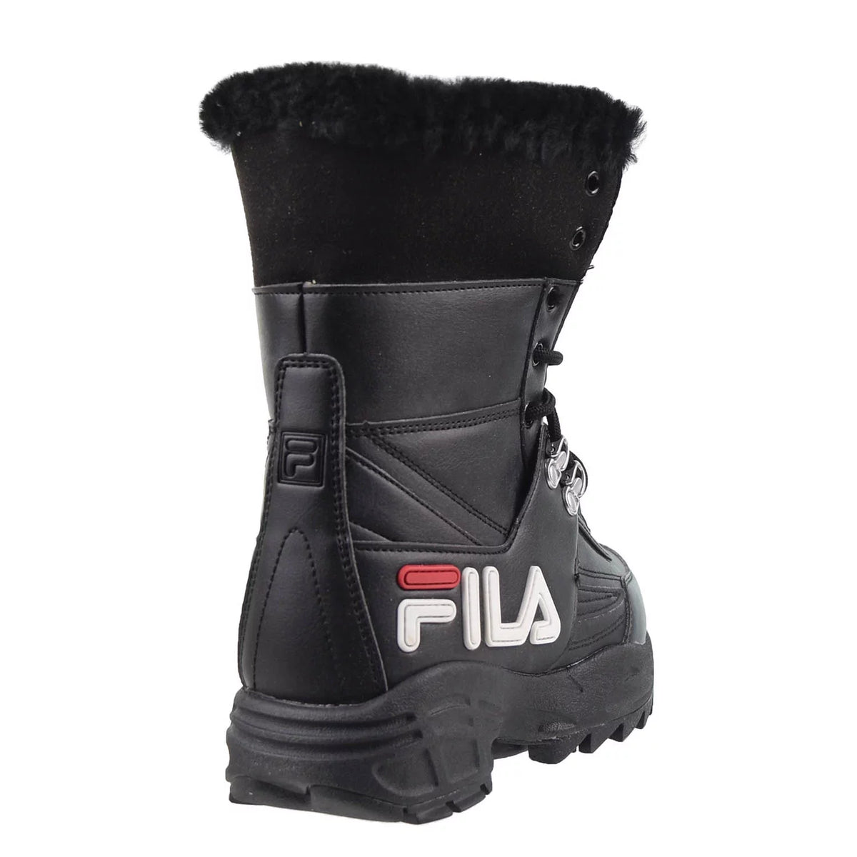 Black-White-Red Women's Boots C854704