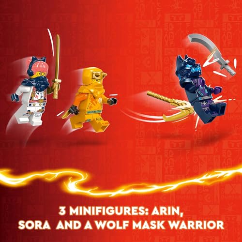Young Dragon Riyu Playset with 3 Ninja Minifigures F915