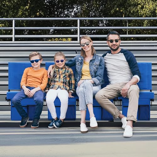 Black Padded Portable Folding Stadium Chair (2pcs) T10606