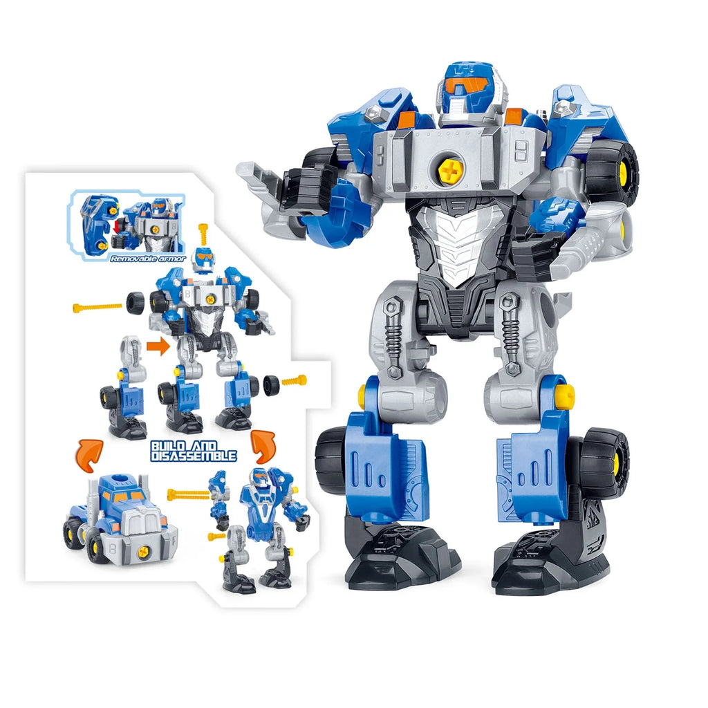3 in 1 Take Apart Robot Truck Toy Playset with Screwdriver and Drill O5737