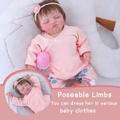 18 Inch Handmade Lifelike Reborn Baby Doll with Gift Box W715