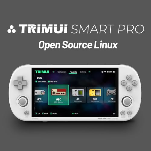 4.96 inch Handheld Game Console Linux System 128G SD Card (Black) D8463
