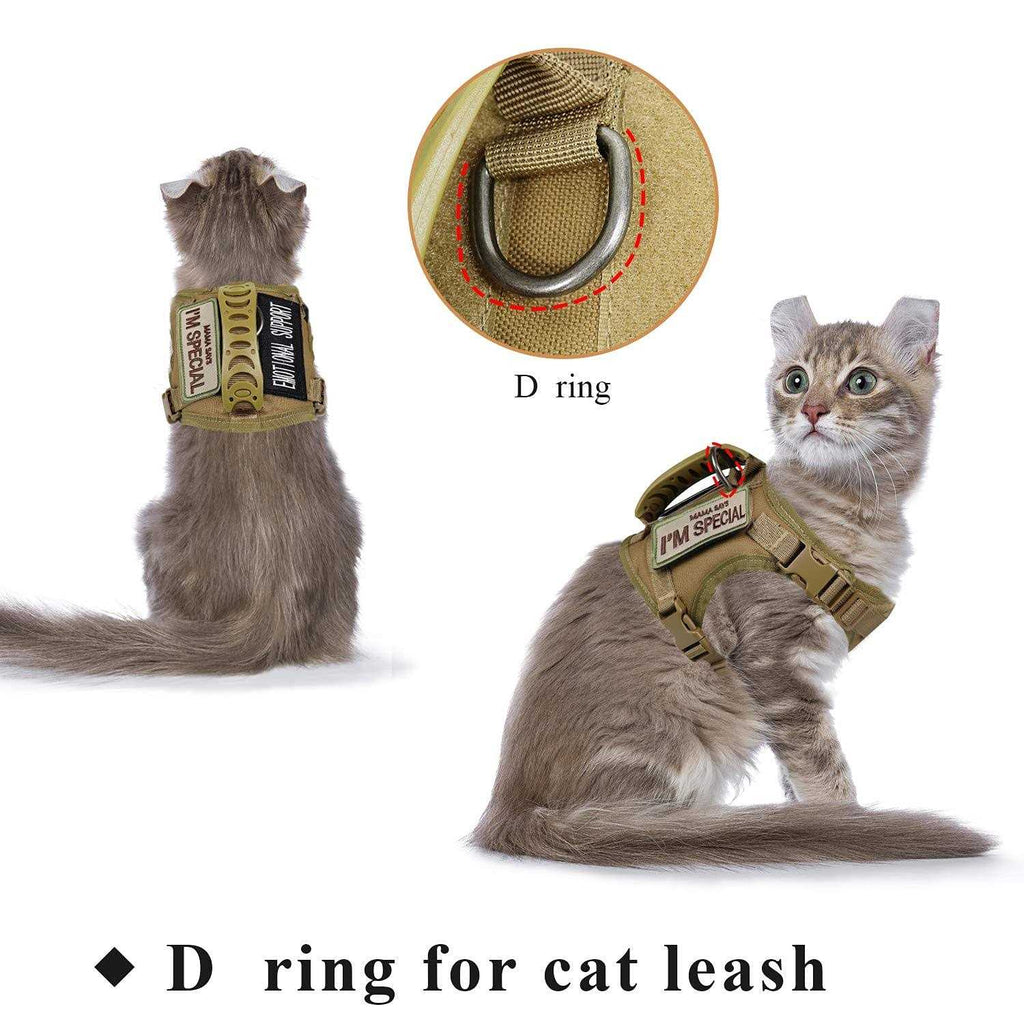 Tactical Cat Harness Soft Mesh Adjustable Pet Vest Harness M93835