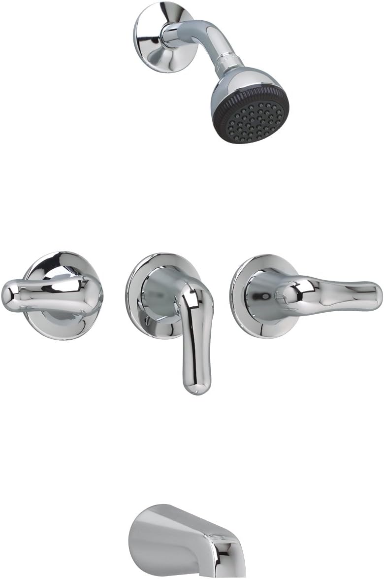 Polished Chrome 3-Handle Bath/Shower C712785