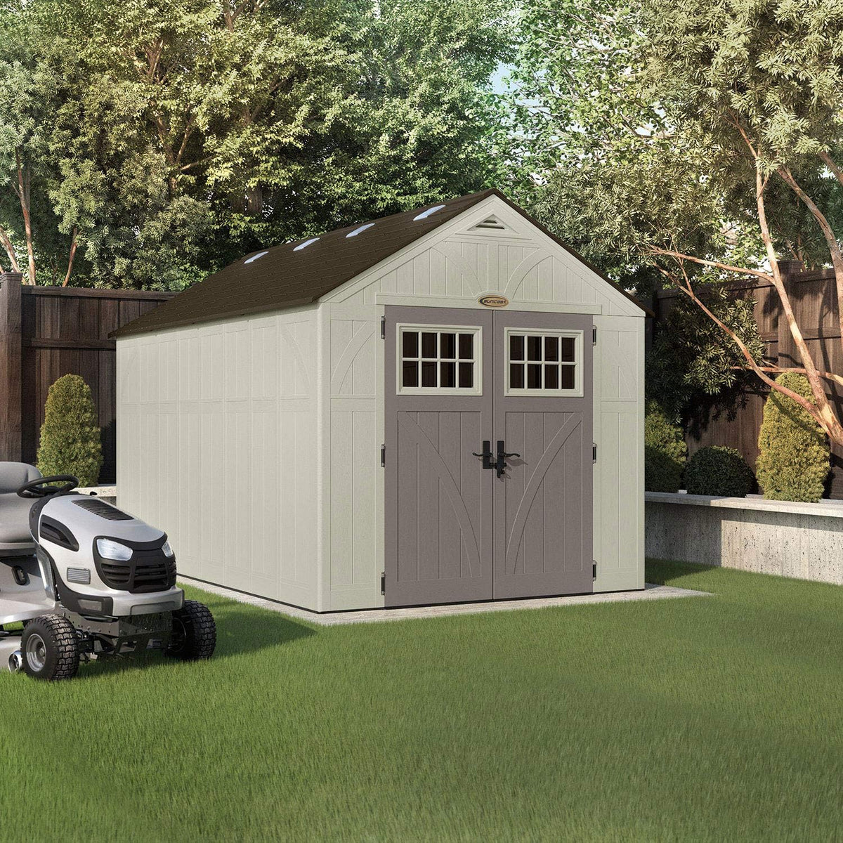 8' x 13' Heavy-Duty Resin Storage Shed A61505