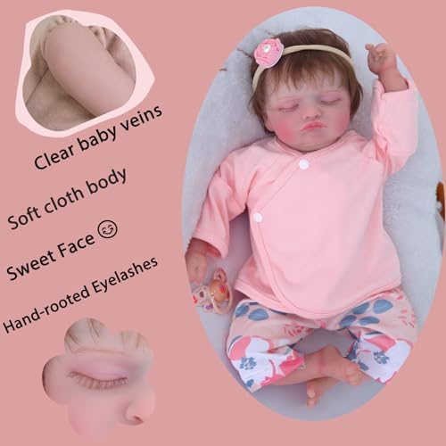 18 Inch Handmade Lifelike Reborn Baby Doll with Gift Box W715