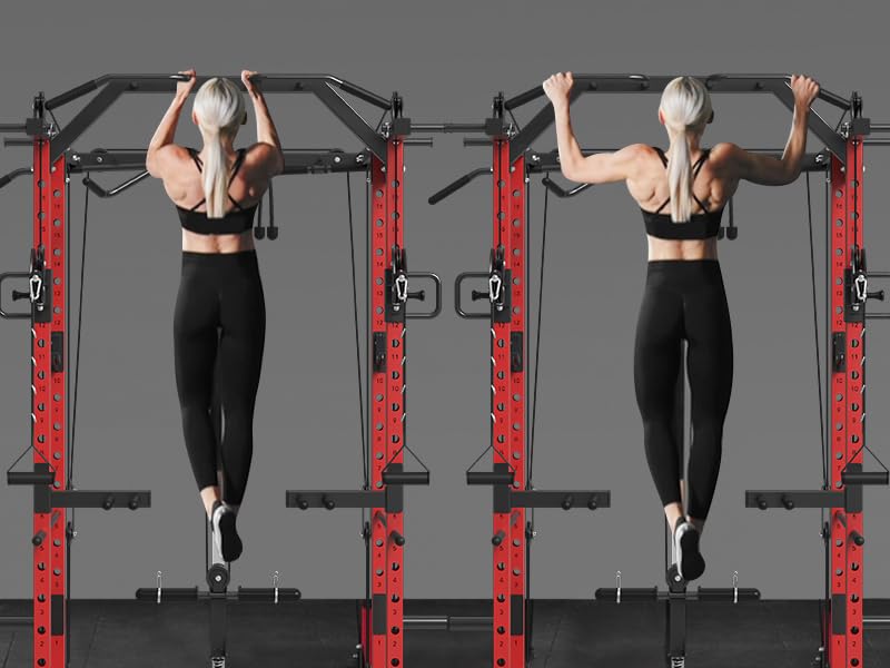 Power Cage with Cable Crossover System for Home Gym E9847