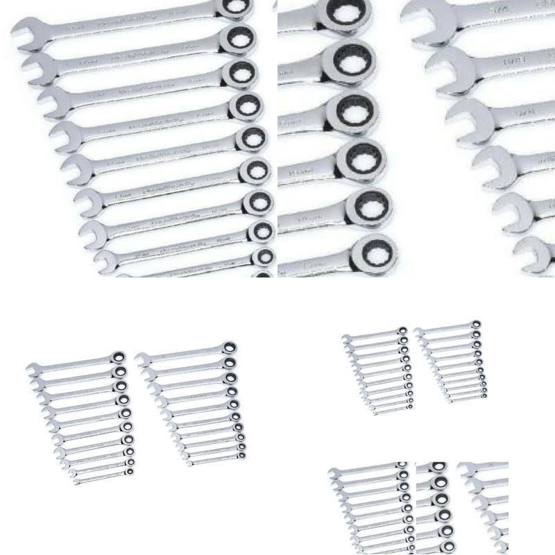 20-Piece Ratcheting Wrench Set SAE and Metric L10059