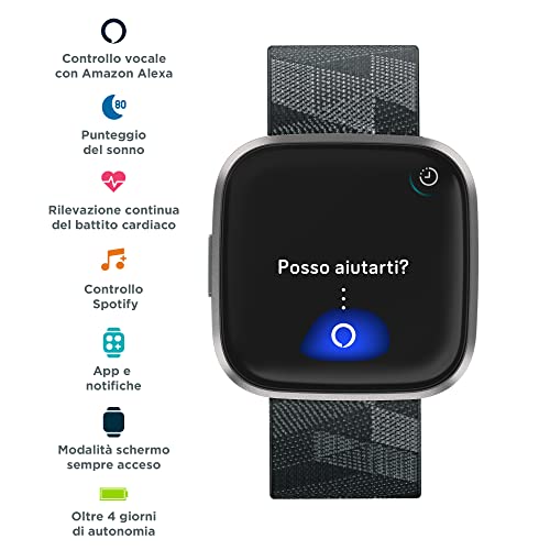 Black/Carbon Smartwatch with Heart Rate F96596