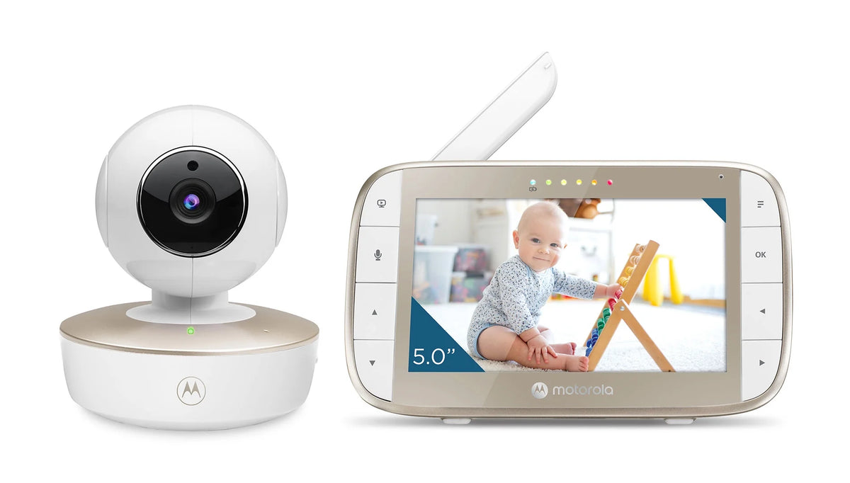 Video Baby Monitor with 5" Color Screen and 2 Remote Cameras K1755