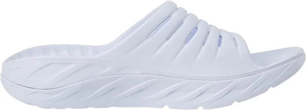 White Unisex Recovery Slides W2148