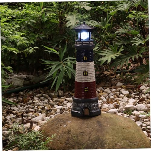 Waterproof Resin Solar Light with 360° Rotating LED Light O512042