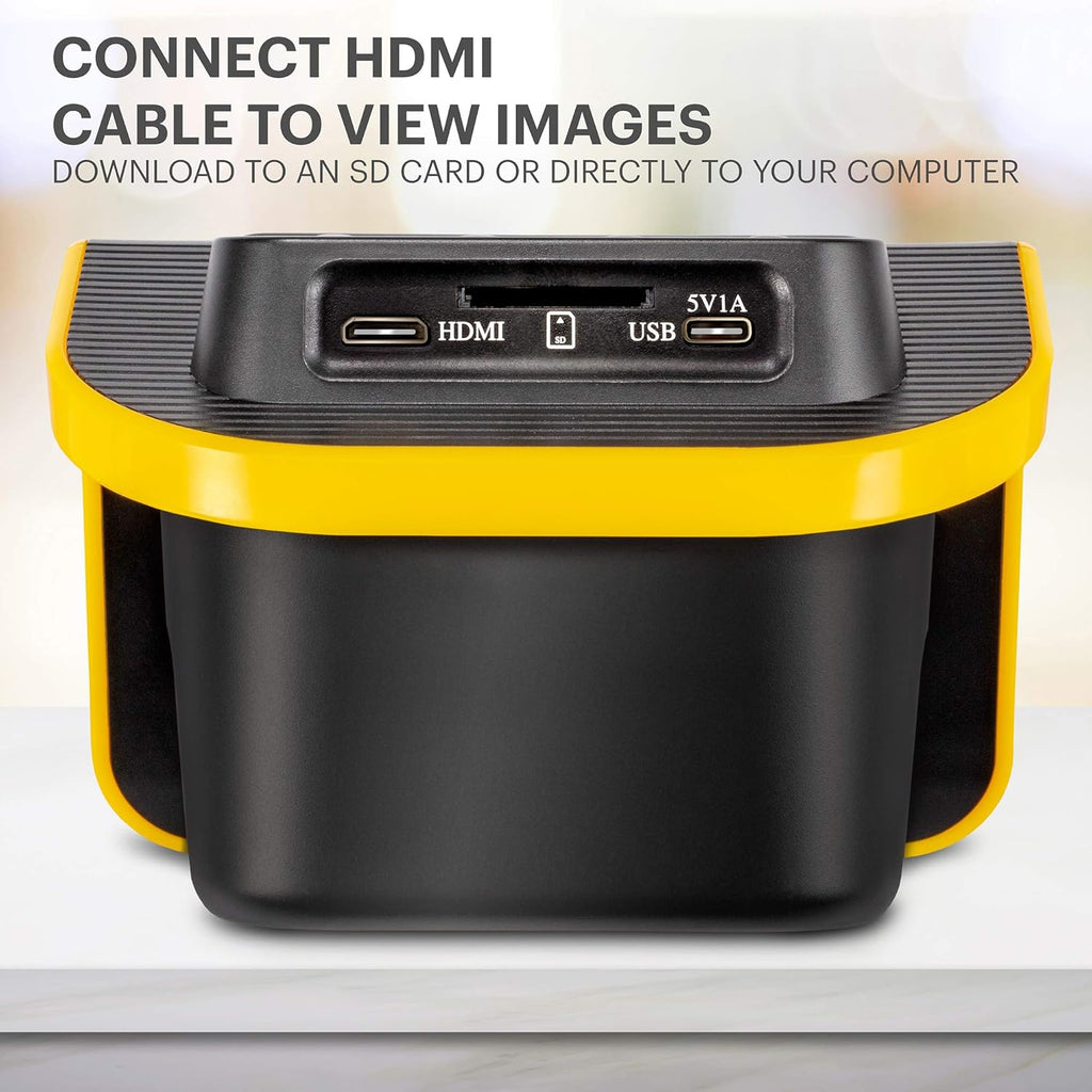Film and Slide Scanner with 5" LCD Screen, Convert Color & B&W Negatives & Slides 35mm, 126, 110 Film to 22MP JPEG Digital Photos X700