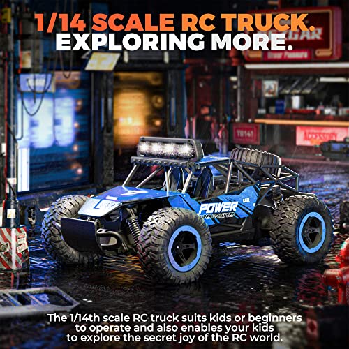 1:14 Scale 2WD Remote Control RC Car Truck with Two Rechargeable Batteries C893
