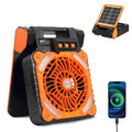 20000mAh Rechargeable Solar Fan with LED Light B224