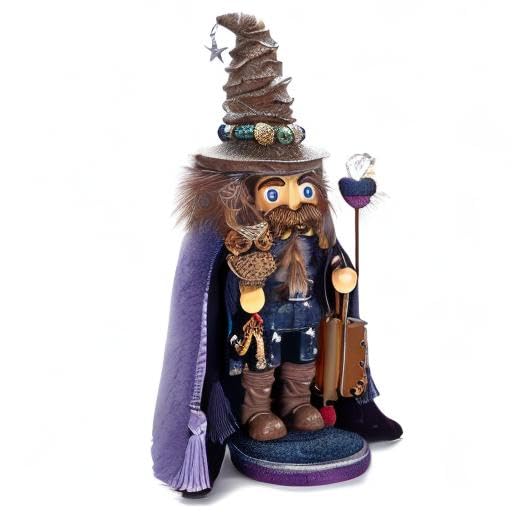 15" Hollywood Wizard Nutcracker with Owl E75179