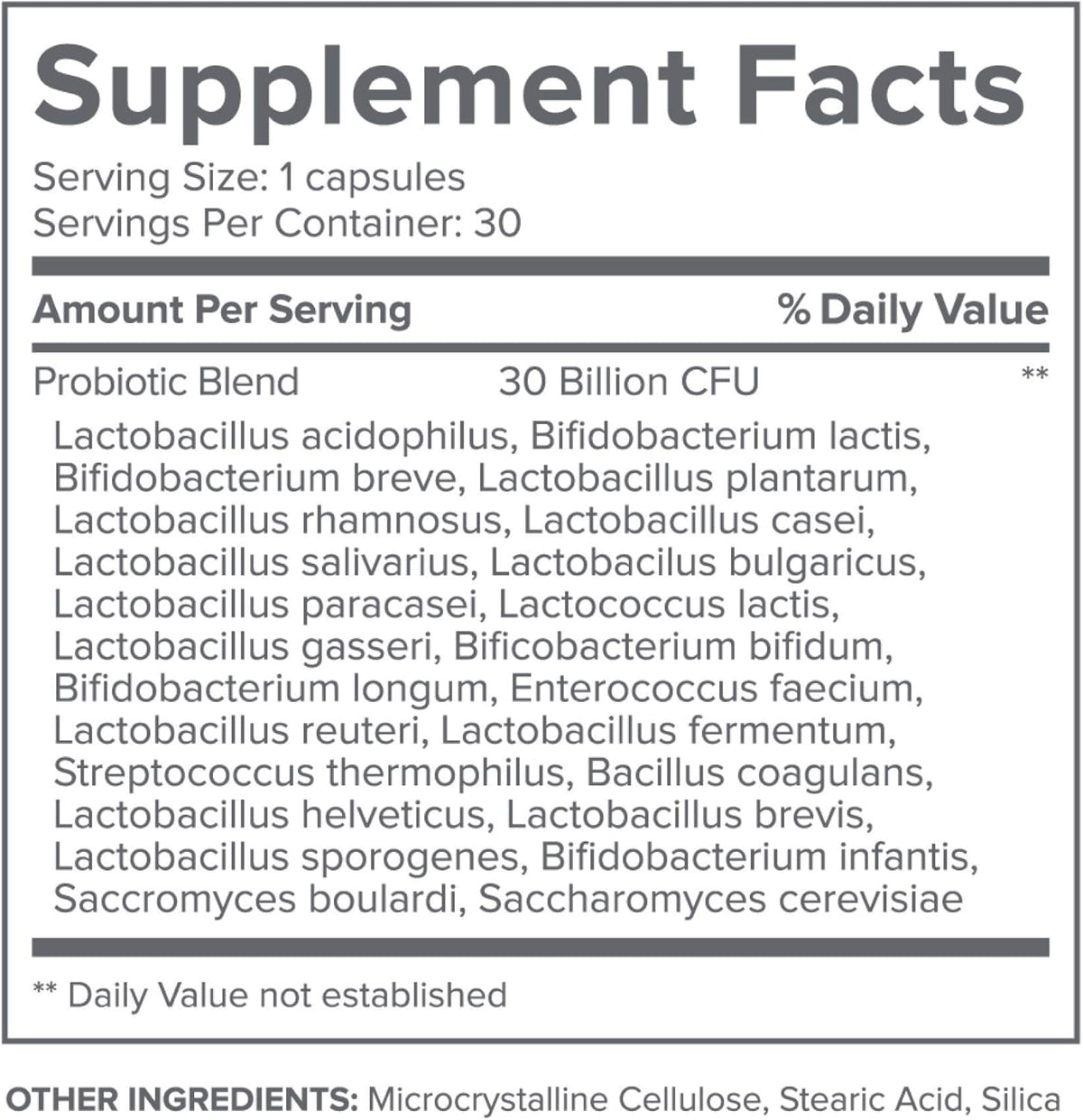 24 Strain Probiotic with 30 Billion CFUs, 30 Count T705413