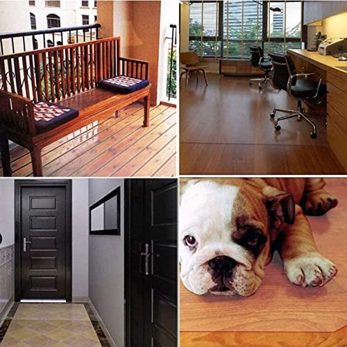 Clear Vinyl Plastic Floor Runner Protector Rug, 1.5mm T5097