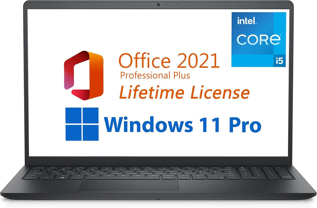 15.6" FHD Intel i5 32GB RAM 1TB SSD Windows 11 Pro Black Laptop U22597