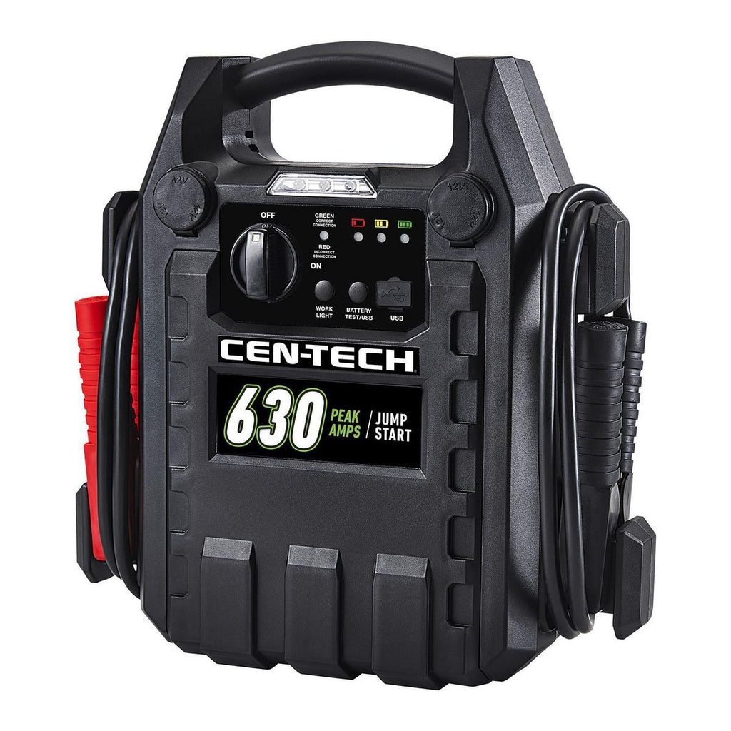 630 Peak Amp Portable Car Battery Jump Starter and Power Pack J5479