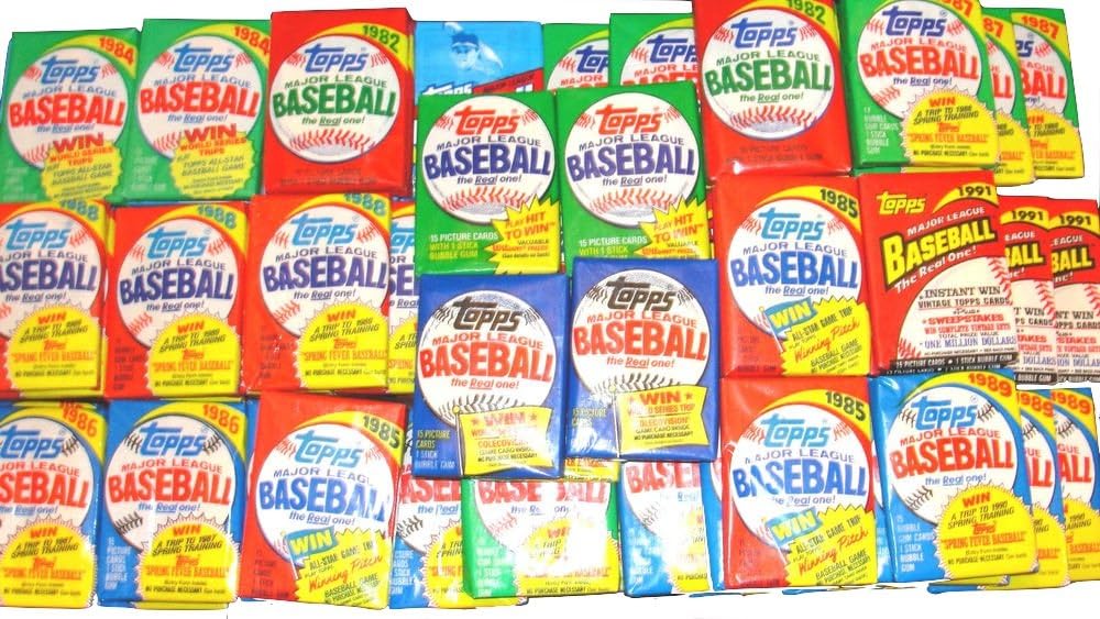 100 Vintage Topps Baseball Cards Sealed Wax Packs Lot J372264