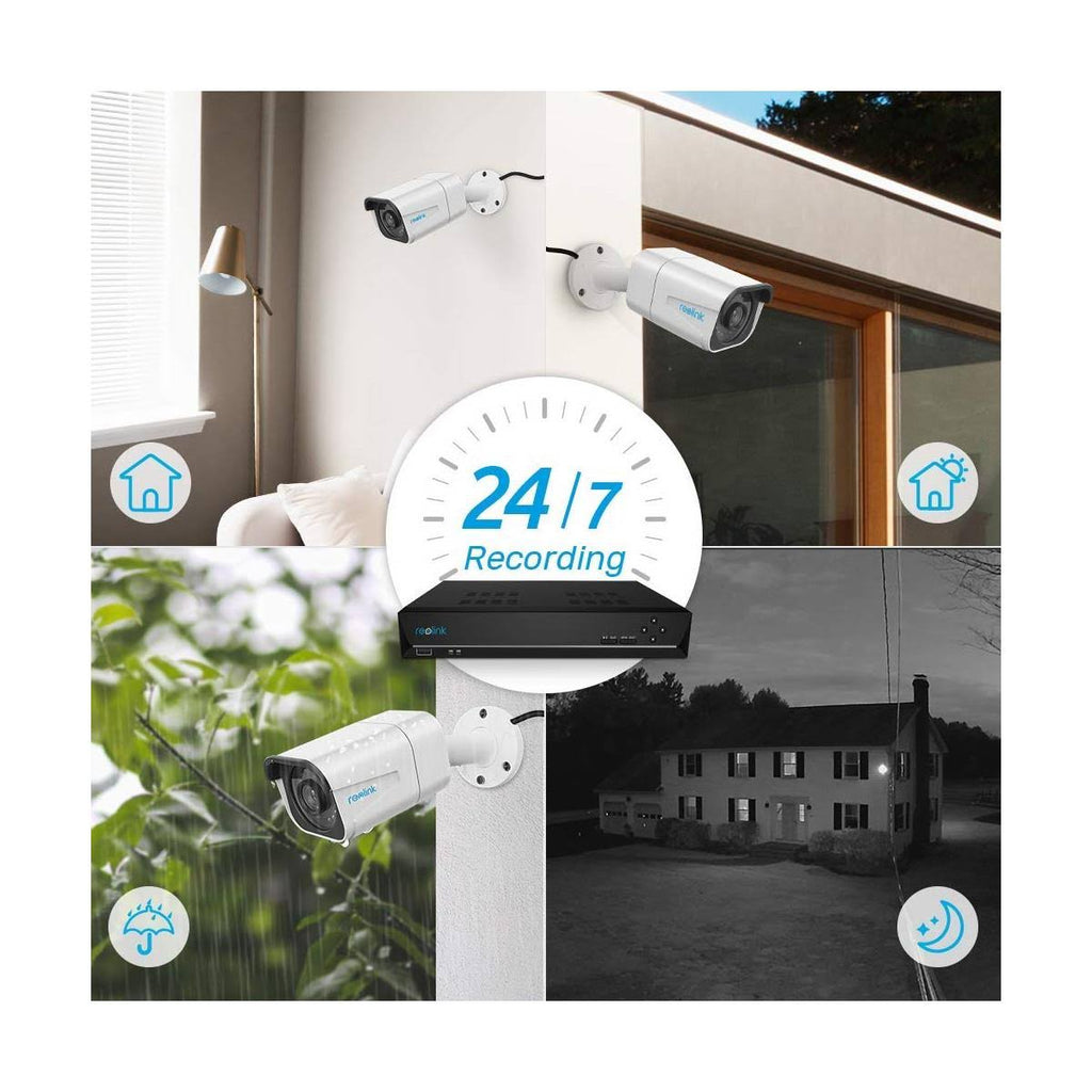 8MP 4K Ultra HD PoE Security IP Camera with Built-in Microphone D436228