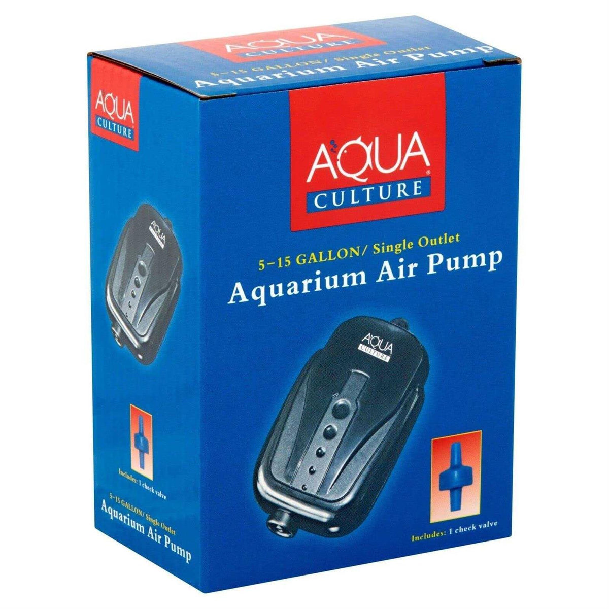 5-15 Gallon Single Outlet Aquarium Air Pump I2693