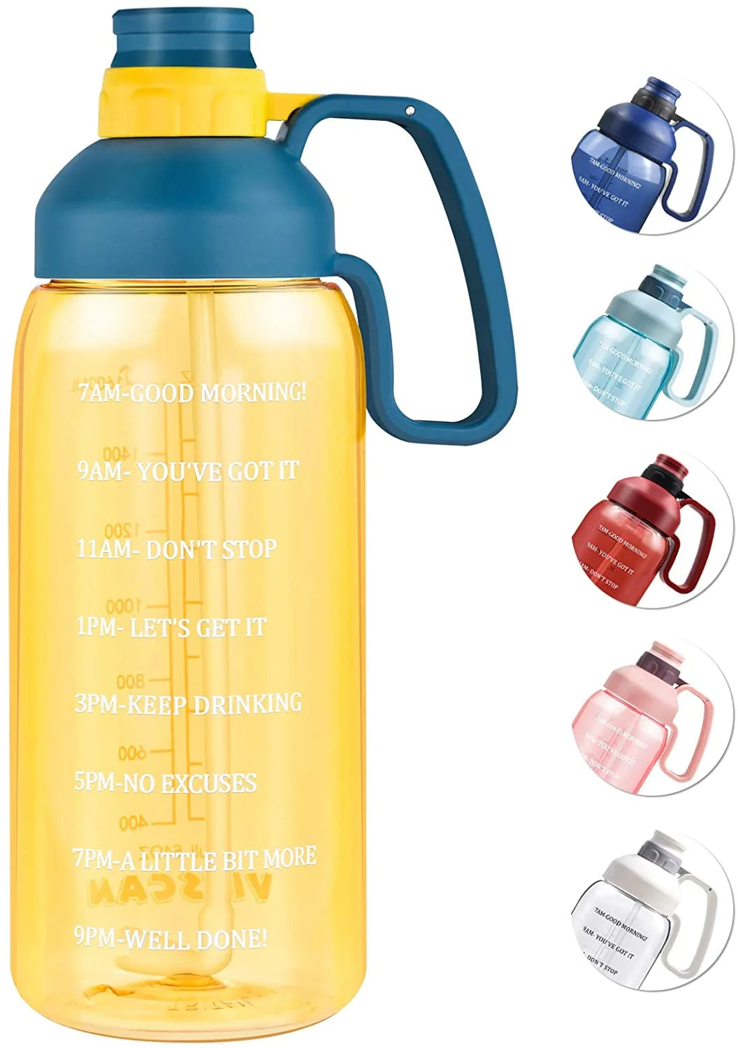 64 oz Leakproof BPA Free Water Bottle with Straw I882734