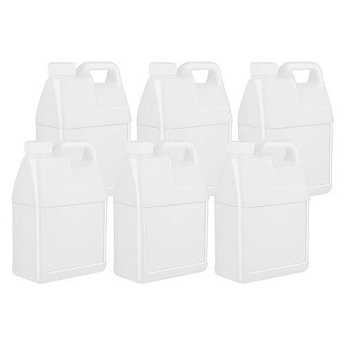 2.5 Gallon Clear Plastic HDPE Jugs with Lids K1132