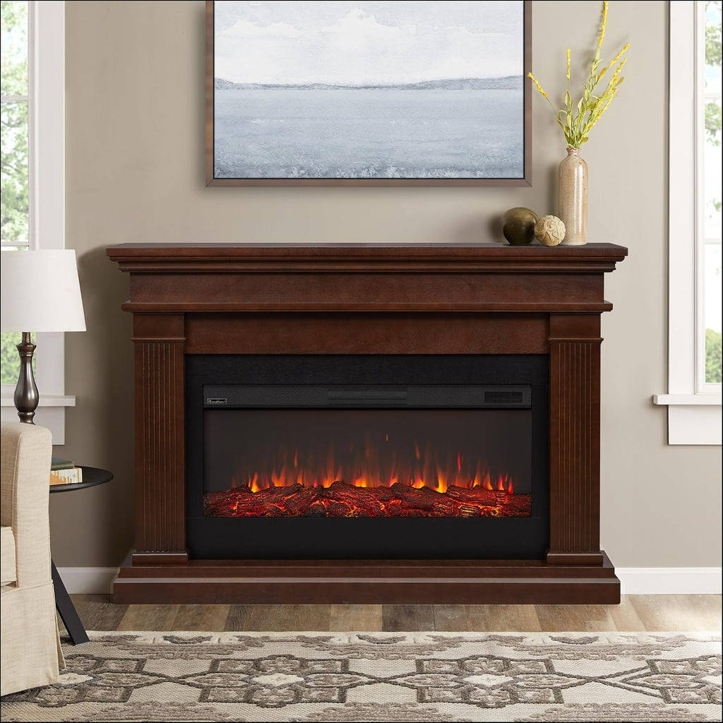 59" Electric Fireplace with Mantel U381999
