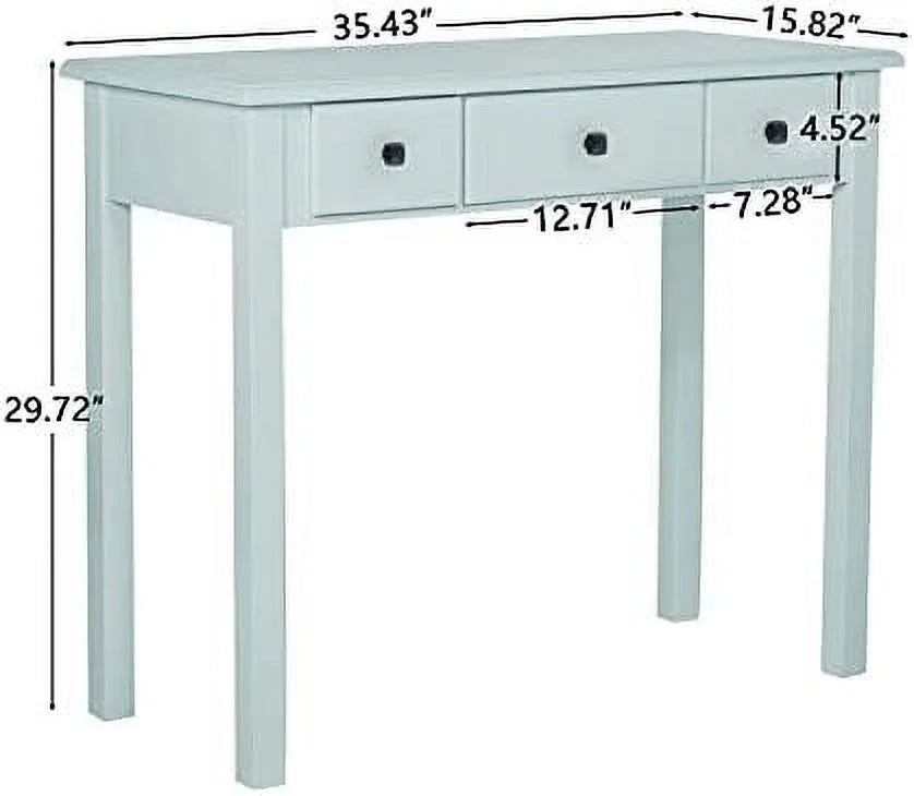 Light Green Small Writing Desk with Drawers J629