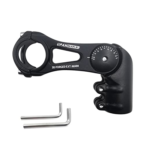 130 Degree Adjustable Bicycle Stem 75mm 90mm 130mm Handlebar Stem Riser for 31.8mm Handlebars J302321