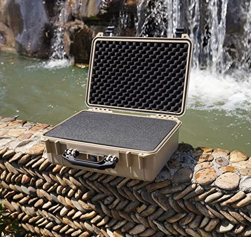 Black 18.5 x 14.06 x 6.93 inches Waterproof Hard Camera Case V328904
