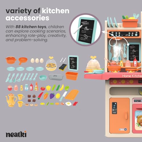 65-Piece Toy Kitchen Playset (Blue) S3863