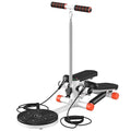 Mini Twist Stepper with Resistance Bands, 330LBS Weight Capacity, Adjustable Twist Table, LCD Monitor D527