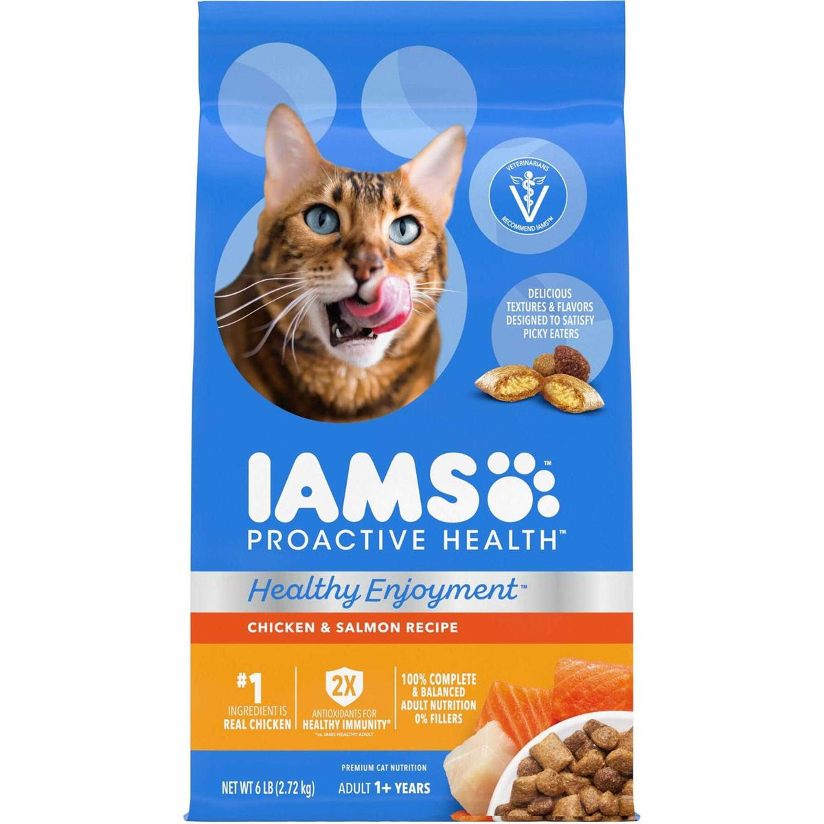 Chicken & Salmon Dry Cat Food V110699