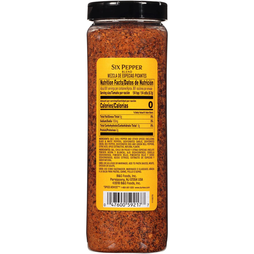 Six Pepper Blend 22 oz. Shaker T924