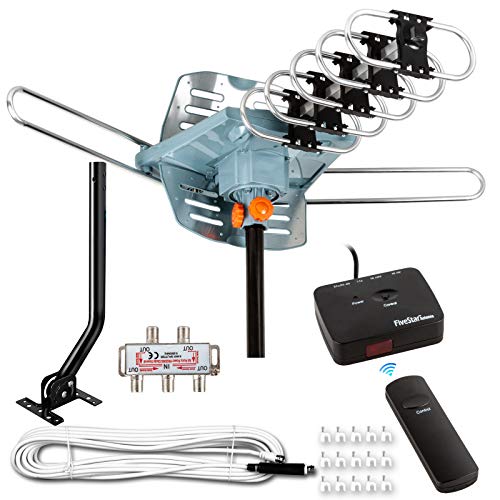 HDTV Antenna Amplified Digital Outdoor Antenna 150 Miles Range with 40FT RG6 Coax Cable C89973