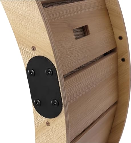 Large Wooden Cat Exercise Wheel with Lock Feature X485