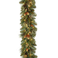 9 ft Pre-Lit Artificial Christmas Garland with 100 Clear Lights B694
