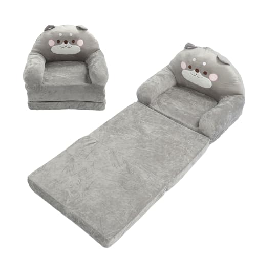 Grey Kids Folding Sofa N2837