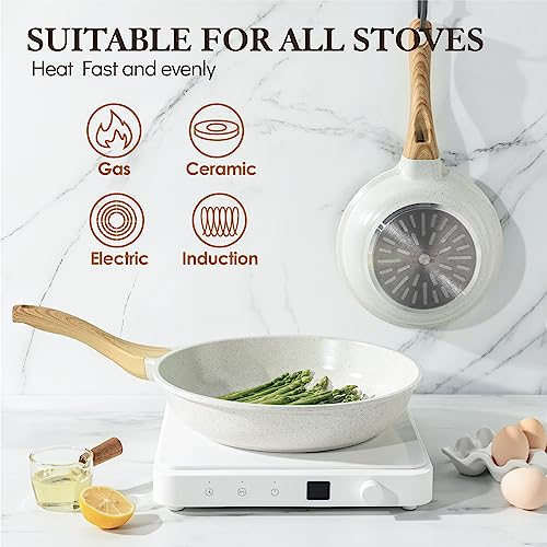 Nonstick Frying Pan Skillet, Swiss Granite Coating, 9.5 Inch X21076