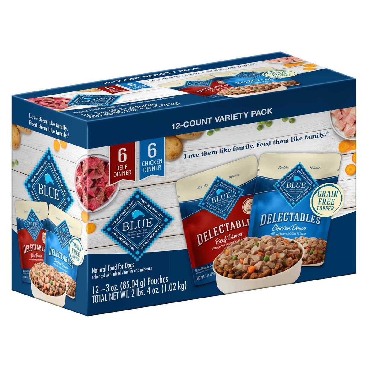 Natural Wet Dog Food Topper Variety Pack G6444