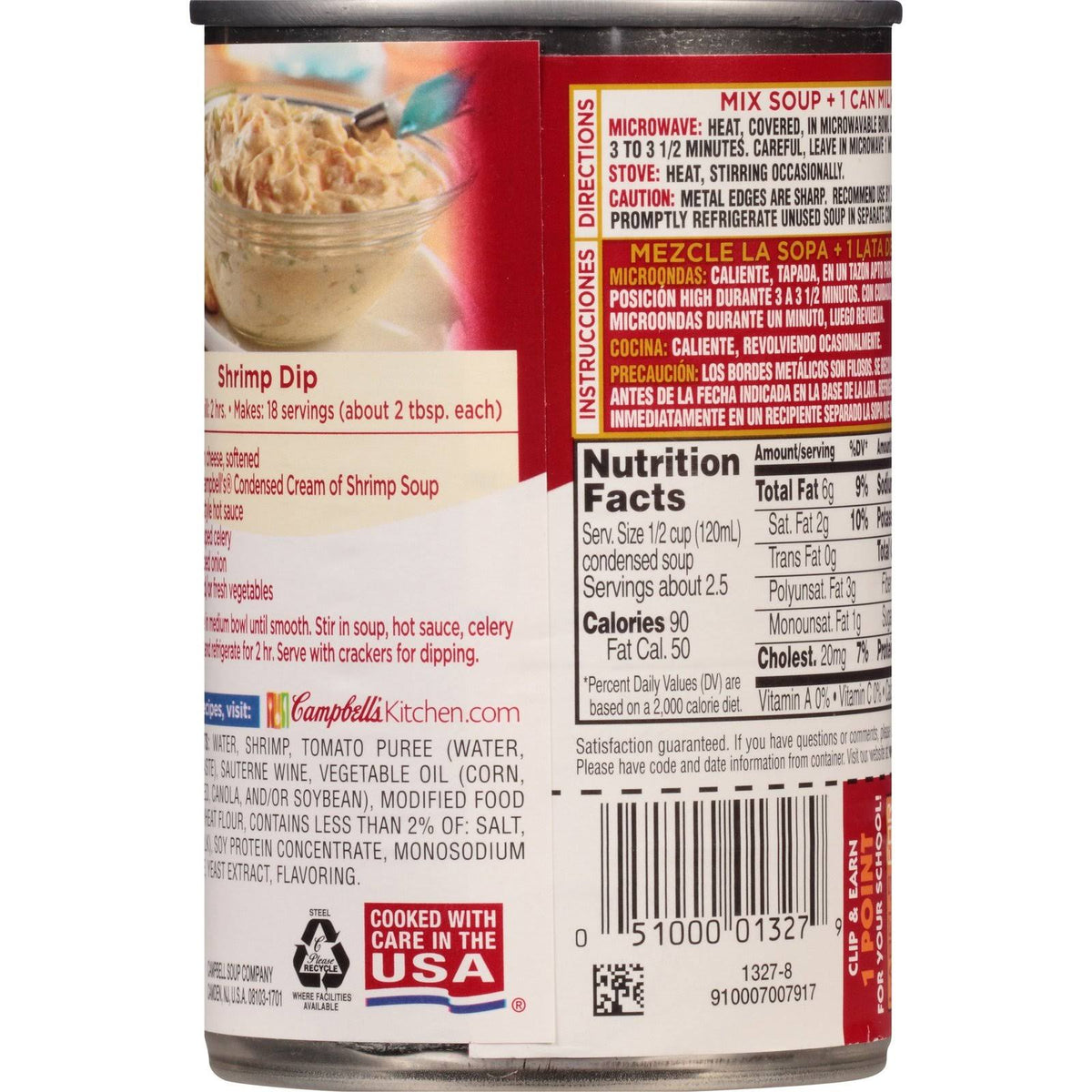 10.5 oz Can Cream of Shrimp Soup Pack of 12 X5410